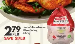 Longo's Hayter's Farm Frozen Whole Turkey offer