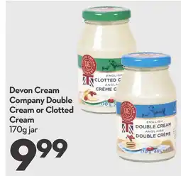 Longo's Devon Cream Company Double Cream or Clotted Cream offer