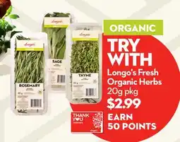 Longo's Longo's Fresh Organic Herbs offer