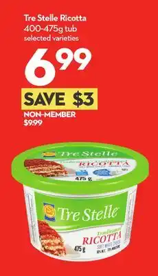 Longo's Tre Stelle Ricotta offer