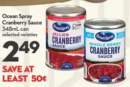 Longo's Ocean Spray Cranberry Sauce offer