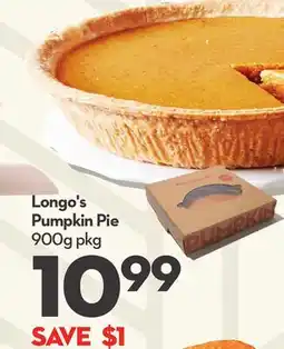 Longo's Longo's Pumpkin Pie offer