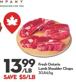 Longo's Fresh Ontario Lamb Shoulder Chops offer
