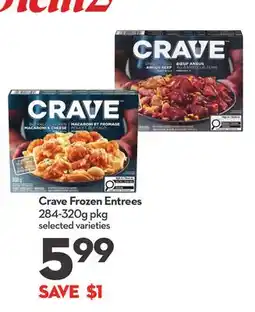 Longo's Crave Frozen Entrees offer