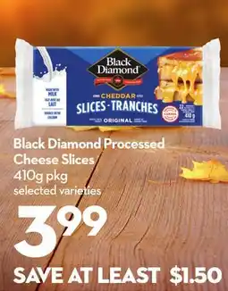 Longo's Black Diamond Processed Cheese Slices offer