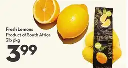 Longo's Fresh Lemons offer