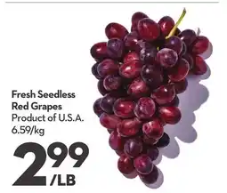 Longo's Fresh Seedless Red Grapes offer