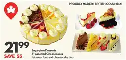 Longo's Sugarplum Desserts 8 Assorted Cheesecakes offer