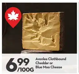 Longo's Avonlea Clothbound Cheddar or Blue Moo Cheese offer
