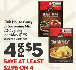 Longo's Club House Gravy or Seasoning Mix offer