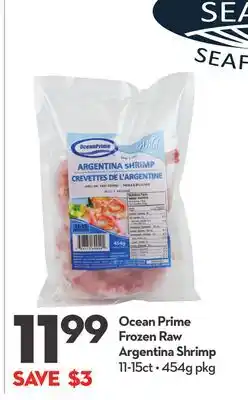 Longo's Ocean Prime Frozen Raw Argentina Shrimp offer