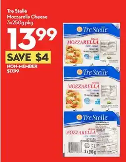 Longo's Tre Stelle Mozzarella Cheese 3x250g pkg offer