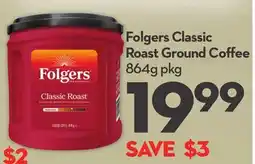 Longo's Folgers Classic Roast Ground Coffee offer
