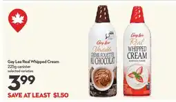 Longo's Gay Lea Real Whipped Cream offer