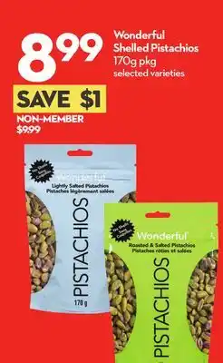 Longo's Wonderful Shelled Pistachios offer