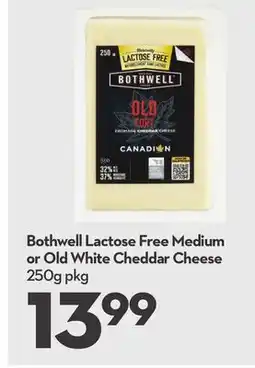 Longo's Bothwell Lactose Free Medium or Old White Cheddar Cheese offer