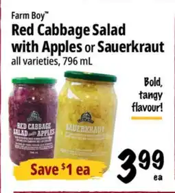 Farm Boy Farm Boy Red Cabbage Salad with Apples or Sauerkraut offer