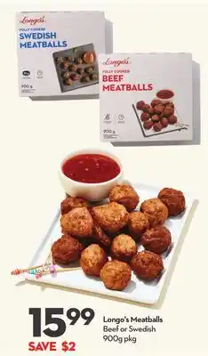 Longo's Longo's Meatballs offer