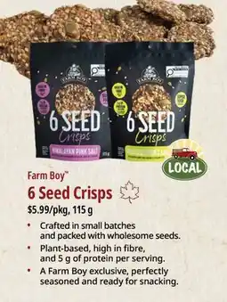 Farm Boy Farm Boy 6 Seed Crisps offer