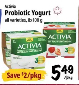 Farm Boy Activia Probiotic Yogurt offer