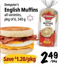 Farm Boy Dempster's English Muffins offer