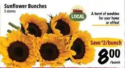 Farm Boy Sunflower Bunches offer