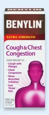 Walmart Benylin 100 mL or Tylenol Cold 20s Each offer