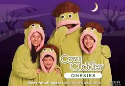 Showcase Cozy Cuddler ONESIES offer