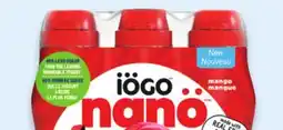 Walmart iögo nanö drinkable Yogurt 6-pack offer