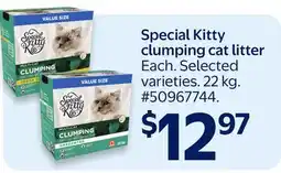 Walmart Special Kitty clumping cat litter offer