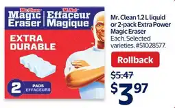 Walmart Mr. Clean 2-pack Extra Power Magic Eraser offer