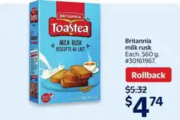 Walmart Britannia milk rusk offer