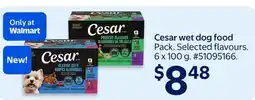 Walmart Cesar wet dog food offer