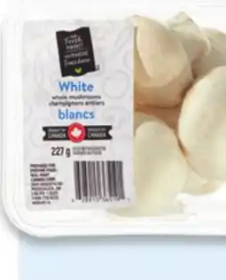 Walmart Your Fresh Market whole white mushrooms offer