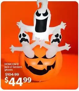 Walmart HOMCOM 6' jack-o'-lantern ghosts offer
