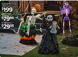 Walmart 43 Animated skeletons in cauldron bath offer