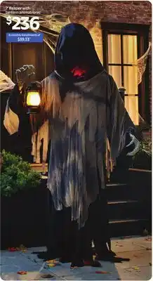 Walmart 7' Reaper with Lantern animatronic offer