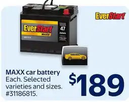 Walmart MAXX car battery offer