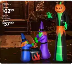 Walmart HOMCOM 9' inflatable LED pumpkin offer