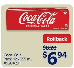 Walmart Coca-Cola Pop offer