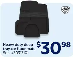Walmart Heavy duty deep tray car floor mats offer