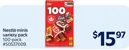 Walmart Nestlé minis variety pack offer