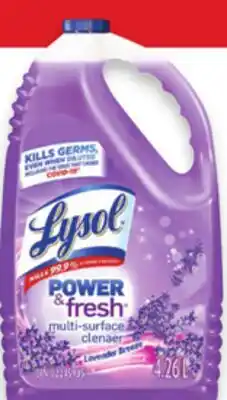 Walmart Lysol multi-surface cleaner offer