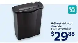 Walmart 6-Sheet strip-cut shredder offer
