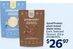 Walmart Good Protein plant-based shake mixes offer