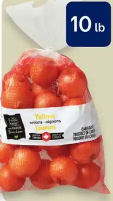 Walmart Your Fresh Market yellow onions offer