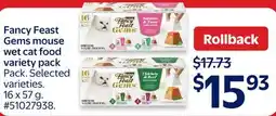 Walmart Purina Fancy Feast Gems mouse wet cat food variety pack offer