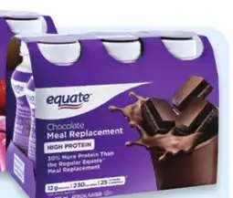 Walmart Equate high protein meal replacement shakes offer