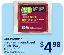 Walmart Our Promise medium ground beef offer