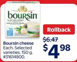 Walmart Boursin cheese offer